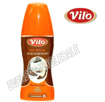 Vilo Shoe Polish Liquid 2.7 fl oz * Brown * 12 pcs
