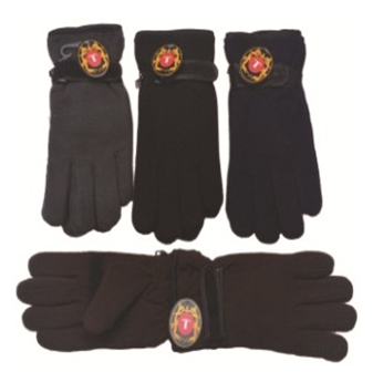 Winter Gloves With Belt * Assorted Colors * 6 pcs