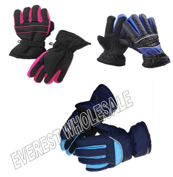 Waterproof Winter Gloves * Assorted Colors * 6 pcs