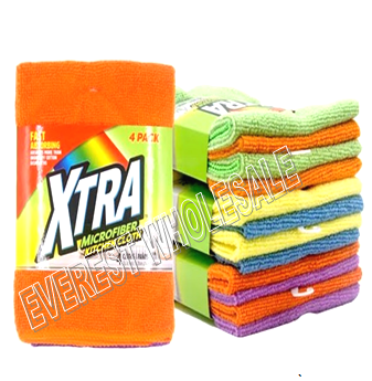 Xtra Microfiber All Purpose Cleaning Cloth 4 ct Pack * 6 Packs