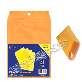 Yellow Bubble Envelope 9 x 12 inches size 4 ct Pack * 12 pcs