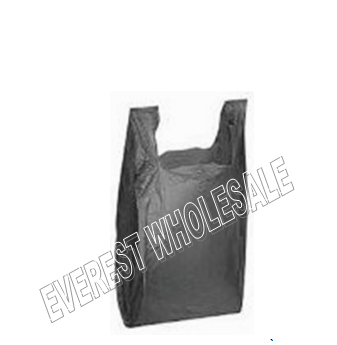 1/10 Black Shopping Bag 20 Micron 1500 ct