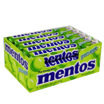 Mentos Candy * Green Apple * 15 ct
