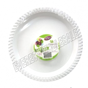 Plastic Plate 9 inch 10 ct * White Color * 12 pcs