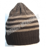 Double Fleece Assorted Colors Winter Hat * With Stripe * 6 pcs - Image 3