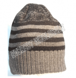 Double Fleece Assorted Colors Winter Hat * With Stripe * 6 pcs - Image 2