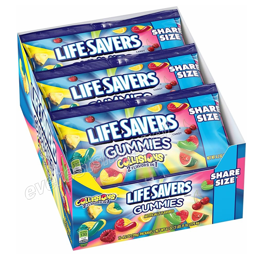 LIFE SAVERS GUMMIES COLLISSIONS Life Savers Gummies 15 Count * Collisions * - Image 1