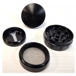 Metal Tobacco Grinder 4 Parts 40 mm * Black Color * 6 Pcs - Image 2