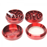 Metal Tobacco Grinder 4 Parts 40 mm * Red Color * 6 Pcs - Image 2