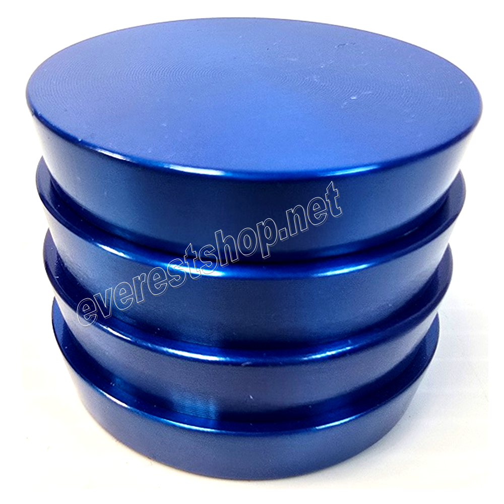 GRINDER CONIC BLUE 01 Metal Tobacco Grinder 4 Parts 40 mm * Blue Color * 6 Pcs - Image 1