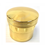 Metal Tobacco Grinder 4 Parts 40 mm * Gold Color  * 6 Pcs
