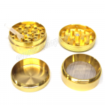 Metal Tobacco Grinder 4 Parts 40 mm * Gold Color  * 6 Pcs - Image 2