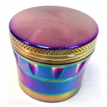 Metal Tobacco Grinder 4 Parts 40 mm * Rainbow  * 6 Pcs