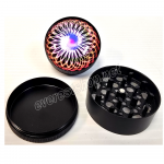 Metal Tobacco Grinder with 4 Parts * Sunkiss * 6 Pcs - Image 2