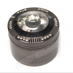 Metal Tobacco Grinder with Crystal Stones Designed 4 Parts * 6 Pcs