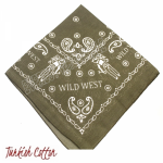 Original Cotton Sport Bandana * Paisley Khaki * 12 pcs - Image 3