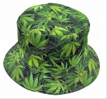 Bucket Hat Assorted Colors * Marijuana Leaves * 6 pcs - Image 2