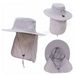 Sun Protected Sport Safari - Fisherman Hats With Neck Cover * Model # 13 * 6 pcs - Image 2