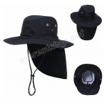 Sun Protected Sport Safari - Fisherman Hats With Neck Cover * Model # 14 * 6 pcs - Image 5