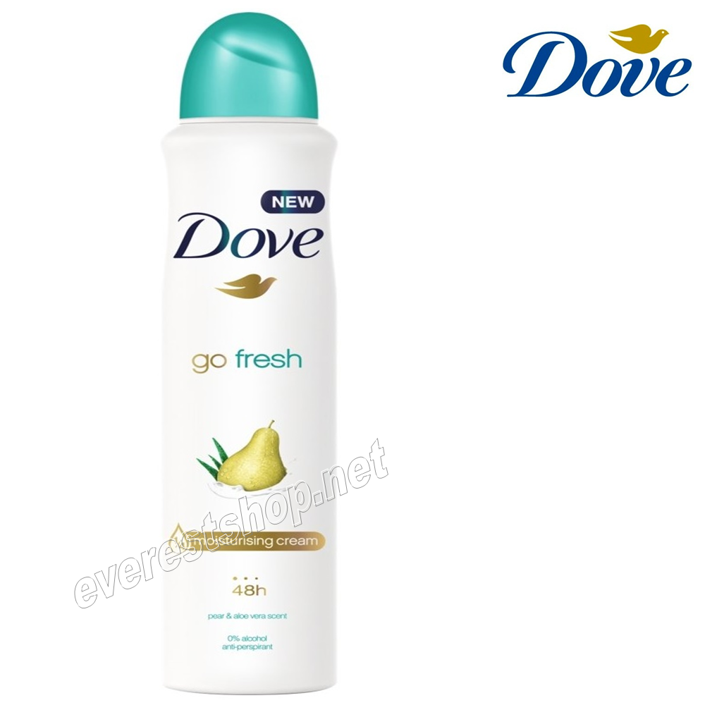 DOVE BODY SPRAY FOR WOMEN ALOE & PEAR Dove Body Spray For Women 150 ml * Aloe & Pear * 6 pcs - Image 1