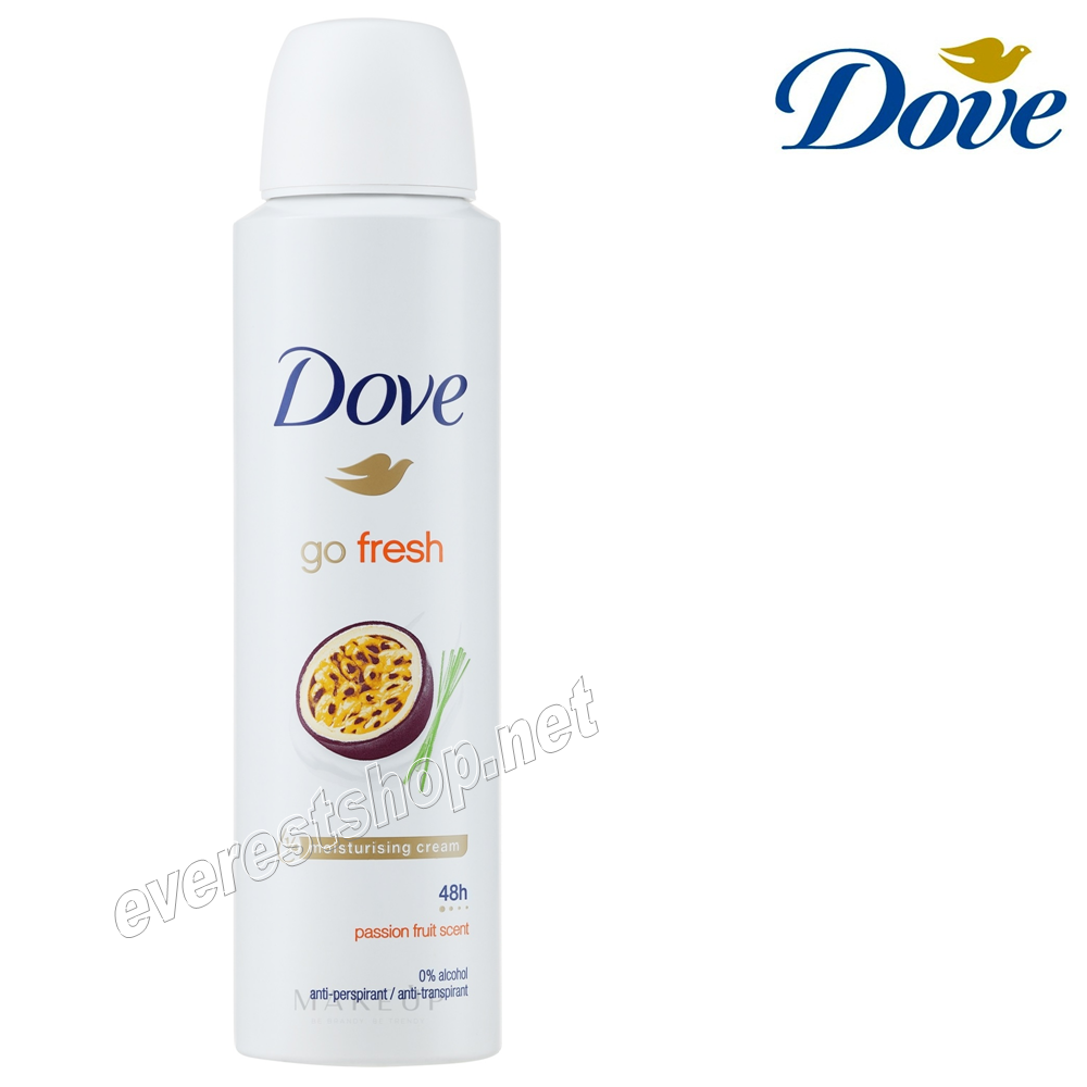 DOVE BODY SPRAY FOR WOMEN PASSION FRUIT Dove Body Spray For Women 150 ml * Passion Fruit * 6 pcs - Image 1