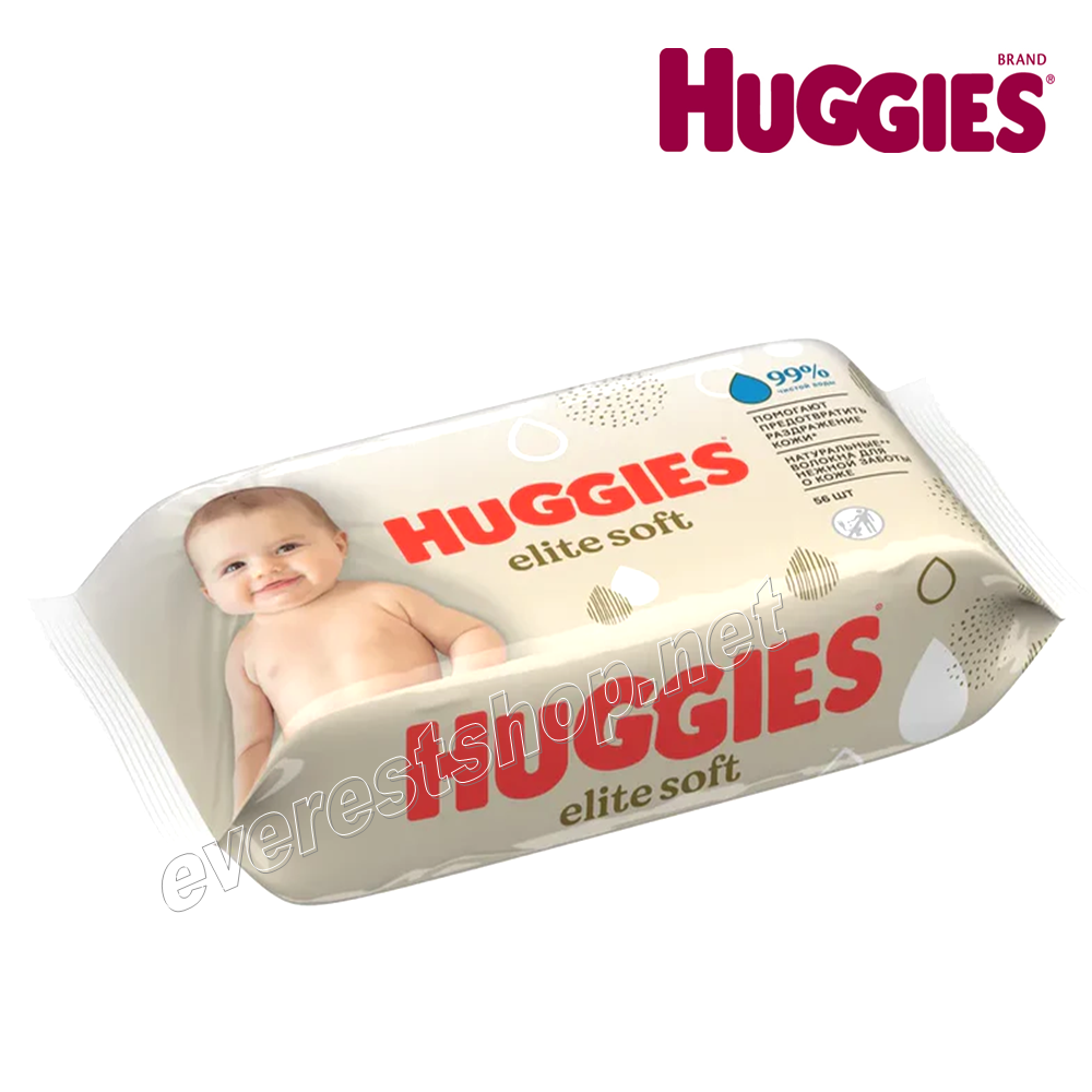 HUGGIES BABY WIPES ELITE SOFT Huggies Baby Wipes Refill Pack 56 ct * Elite Soft * 10 pcs - Image 1