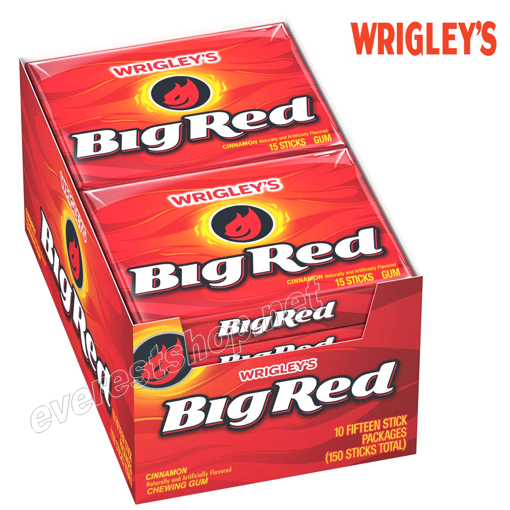 WRIGLEYS GUM BIG RED Wrigley's Gum Slim Pack * Big Red * 10 Pcs Pack - Image 1