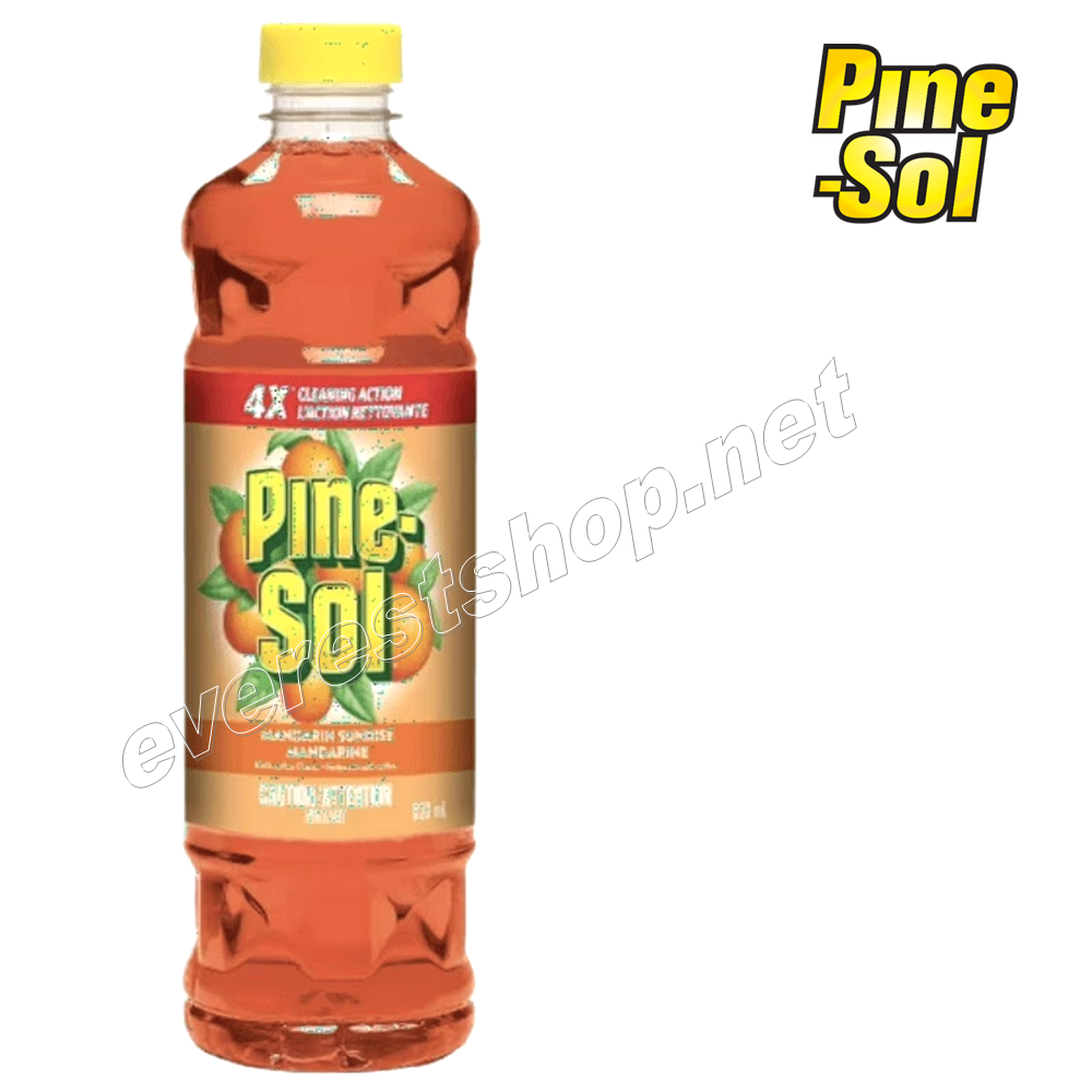PINE SOL MANDARIN Pine Sol General Purpose Cleaner 28 fl oz * Mandarin * 12 pcs - Image 1