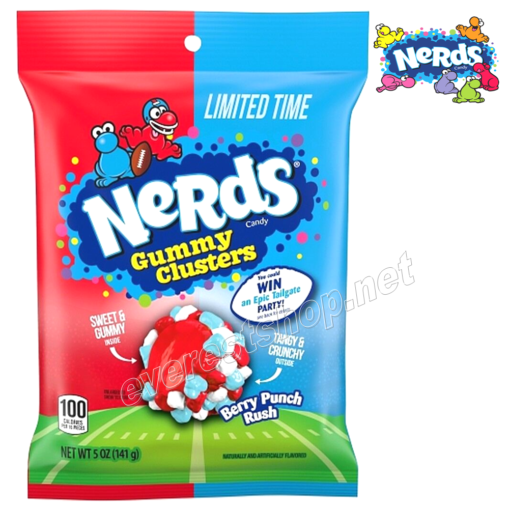 NERDS GUMMY CANDY BERRY PUNCH Nerds Gummy Candy 5 oz 12 Packs * Berry Punch * - Image 1