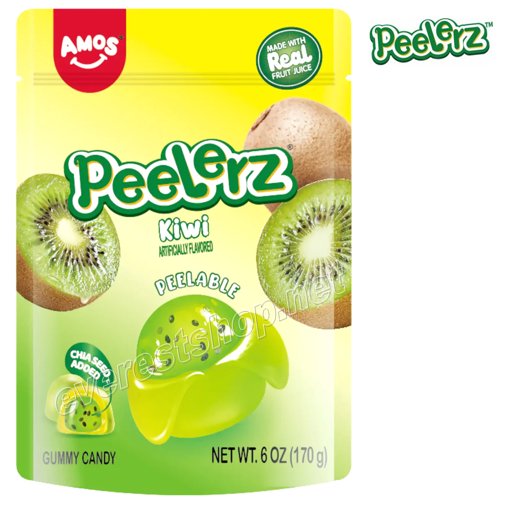 PEELERZ GUMMY CANDY KIWI Peelerz Gummy Candy 6 oz 12 Packs * Kiwi * - Image 1
